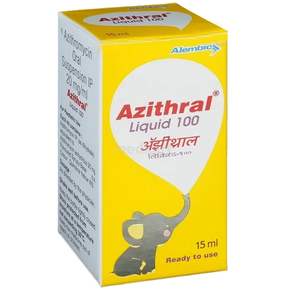 azithral 100mg syrup 15 ml